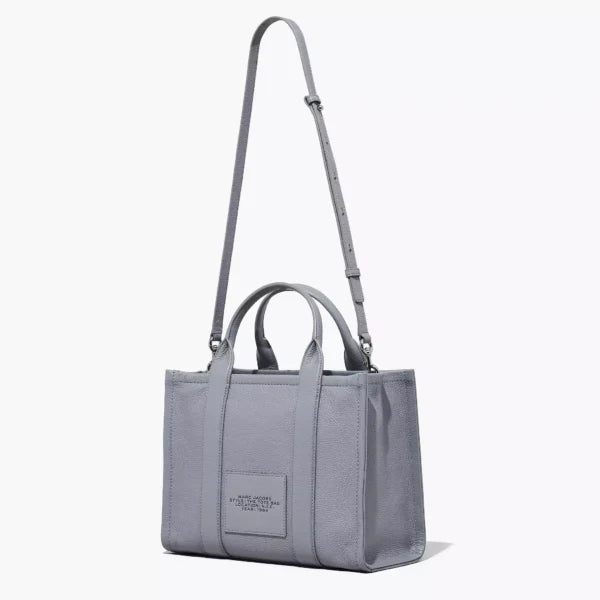 The Marc Jacobs Medium Tote Bag Leather Wolf Grey - Image 4