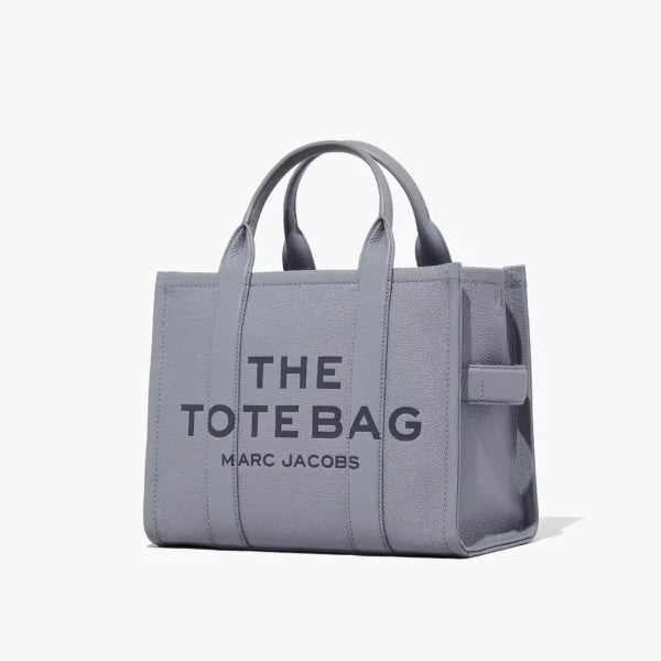 The Marc Jacobs Medium Tote Bag Leather Wolf Grey - Image 6