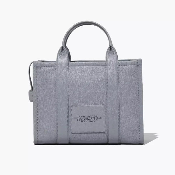The Marc Jacobs Medium Tote Bag Leather Wolf Grey - Image 7
