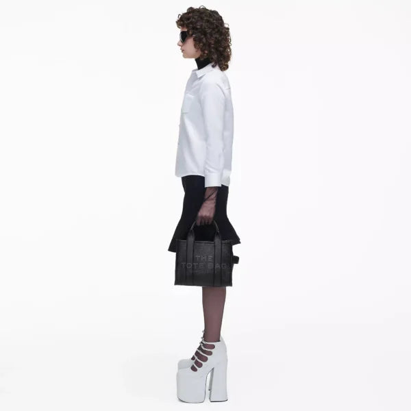 The Marc Jacobs Small Tote Bag Leather Black - Image 3