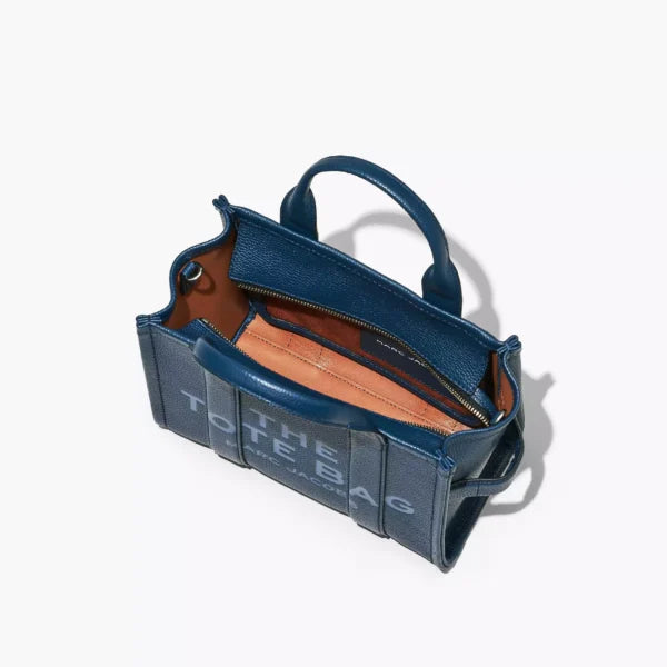 The Marc Jacobs Small Tote Bag Leather Blue Sea - Image 6