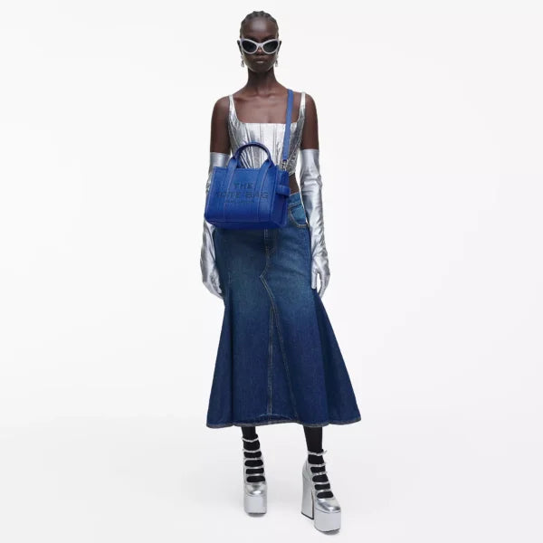 The Marc Jacobs Small Tote Bag Leather Cobalt - Image 2