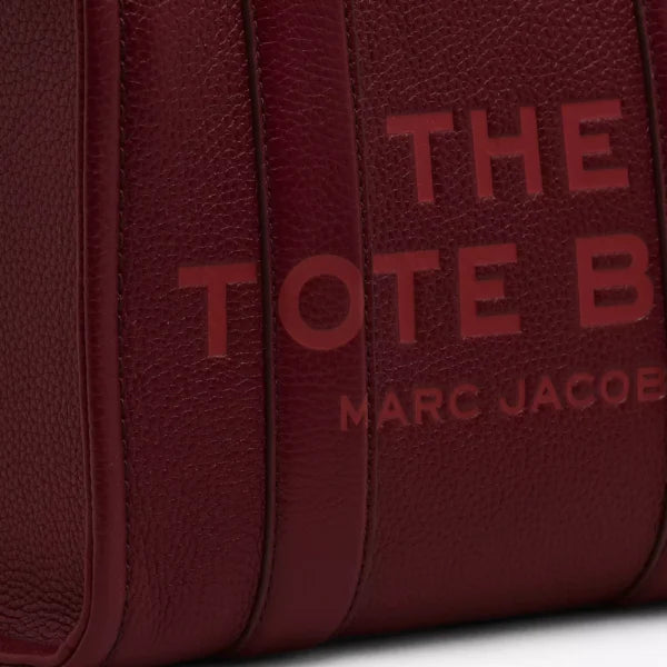 The Marc Jacobs Small Tote Bag Leather Cherry - Image 7