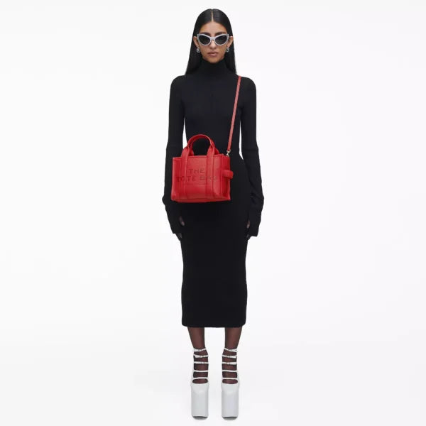 The Marc Jacobs Small Tote Bag Leather True Red - Image 2