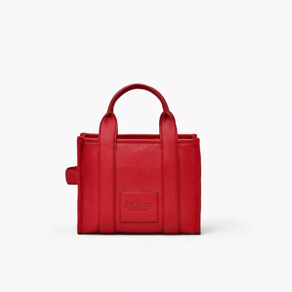 The Marc Jacobs Small Tote Bag Leather True Red - Image 4