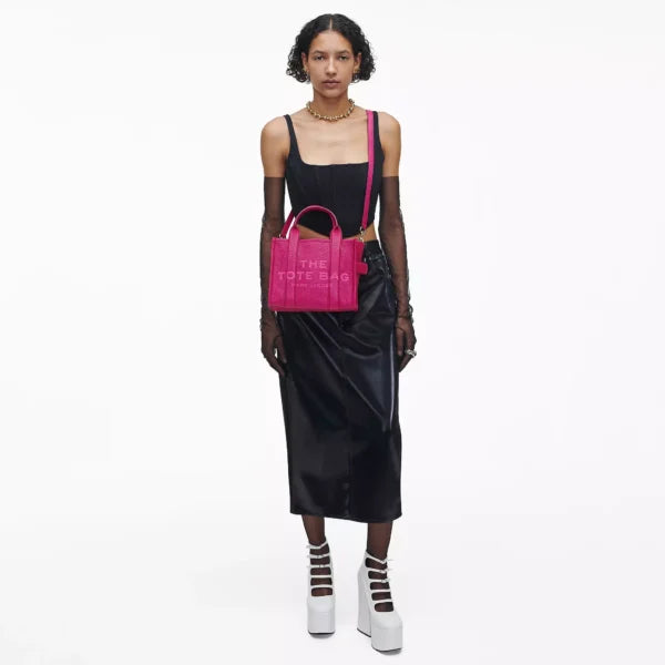 The Marc Jacobs Small Tote Bag Leather Lipstick Pink - Image 2