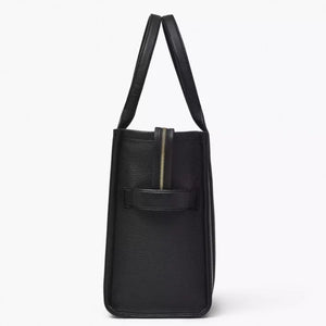 THE Marc Jacobs LEATHER LARGE TOTE BAG Black - Image 6