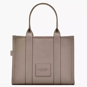 THE Marc Jacobs LEATHER LARGE TOTE BAG Cement - Image 3