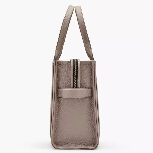 THE Marc Jacobs LEATHER LARGE TOTE BAG Cement - Image 6