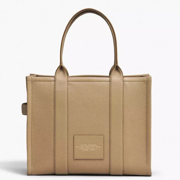 THE Marc Jacobs LEATHER LARGE TOTE BAG Camel - Image 3