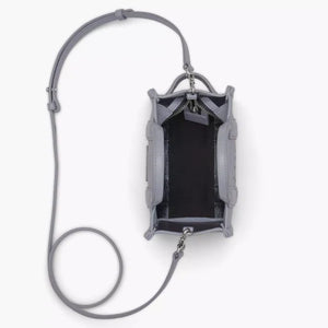 The Marc Jacobs Crossbody Tote Bag Leather Wolf Grey - Image 6