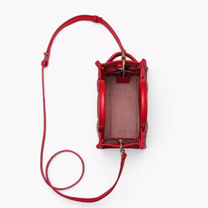 The Marc Jacobs Crossbody Tote Bag Leather True Red - Image 7