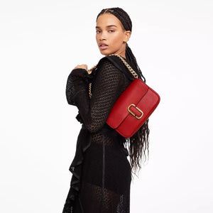 The Marc Jacobs J Marc Shoulder Bag True Red - Image 4