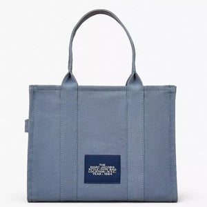 THE Marc Jacobs CANVAS LARGE TOTE BAG Blue Shadow - Image 3
