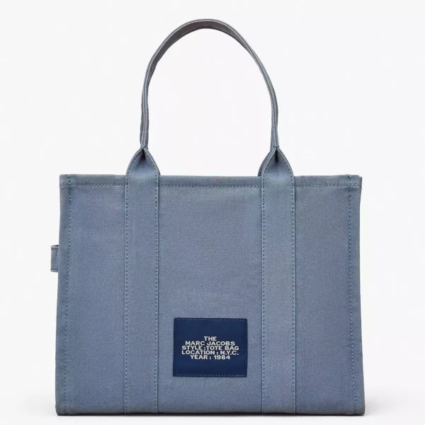 THE Marc Jacobs CANVAS LARGE TOTE BAG Blue Shadow - Image 3