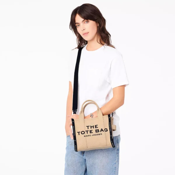 The Marc Jacobs Small Tote Bag Jacquard Warm Sand - Image 2