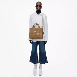 The Marc Jacobs Medium Tote Bag Jacquard Camel - Image 2