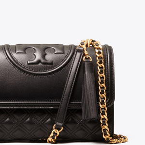 Tory Burch Fleming Convertible Shoulder Bag Black - Image 3