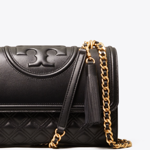 Tory Burch Fleming Convertible Shoulder Bag Black - Image 3
