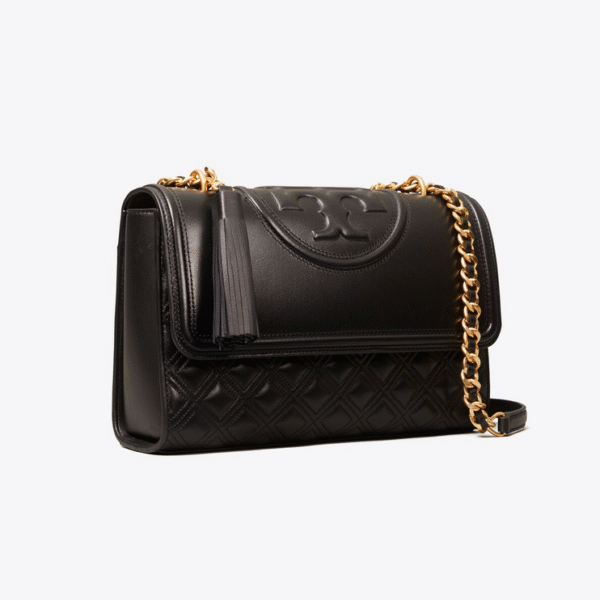 Tory Burch Fleming Convertible Shoulder Bag Black - Image 2