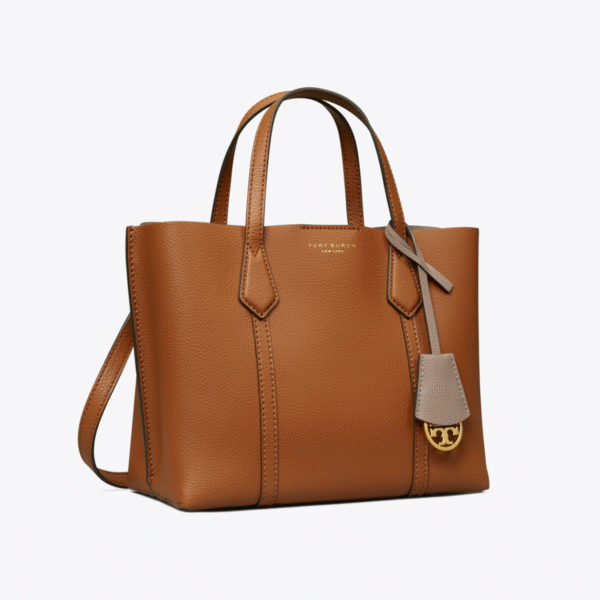 Tory Burch Small Perry Triple-compartment Tote Bag Light Umber - Image 2