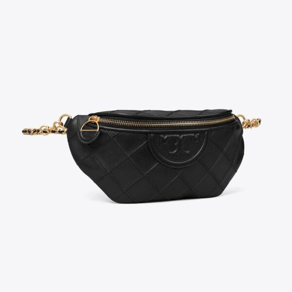 Tory Burch Fleming Soft Convertible Belt Bag Black - Image 3