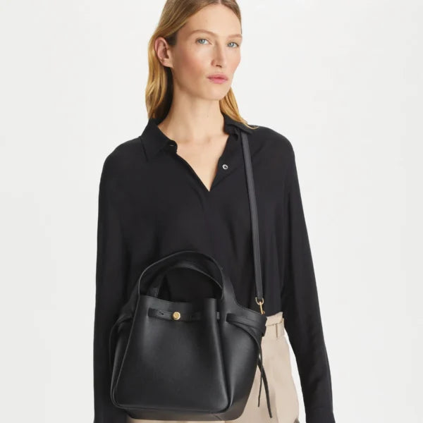 Tory Burch Small Romy Tote Black - Image 3