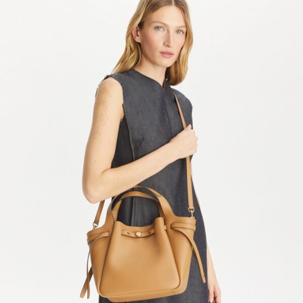 Tory Burch Small Romy Tote Tiramisu - Image 3