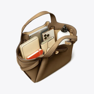 Tory Burch Small Romy Tote Wild Mushroom - Image 3