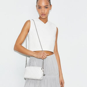 Tory Burch Fleming Soft Crossbody Bag Blanc - Image 3
