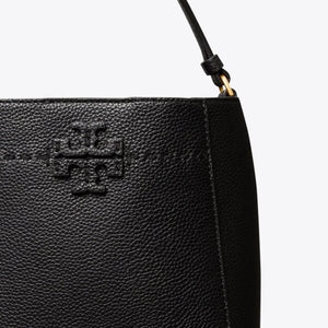 Tory Burch McGraw Small Bucket Bag Black - Image 4