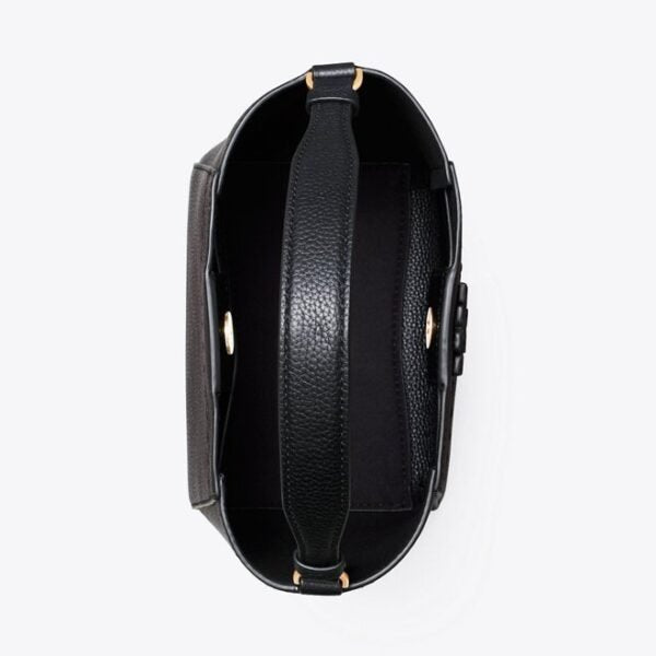 Tory Burch McGraw Small Bucket Bag Black - Image 5
