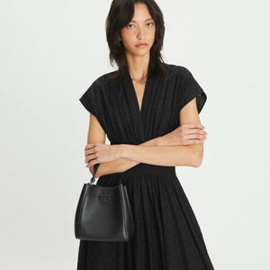 Tory Burch McGraw Small Bucket Bag Black - Image 6