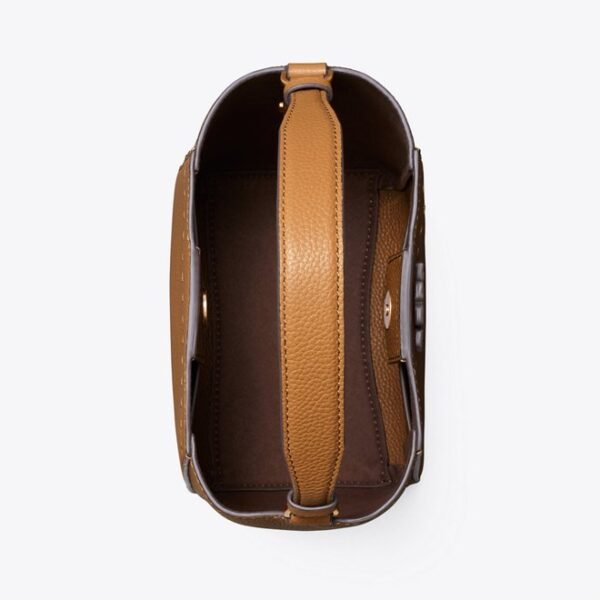 Tory Burch McGraw Small Bucket Bag Tiramisu - Image 5