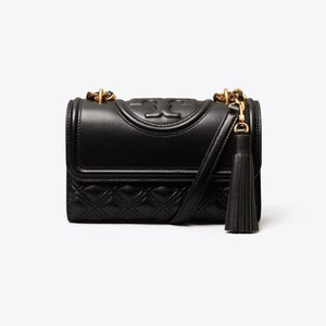 Tory Burch Fleming Small Convertible Shoulder Bag Black - Image 2