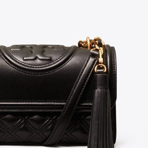 Tory Burch Fleming Small Convertible Shoulder Bag Black - Image 3