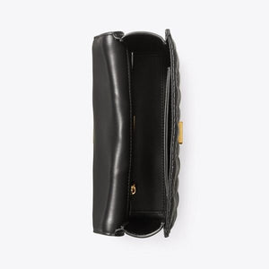 Tory Burch Fleming Small Convertible Shoulder Bag Black - Image 4