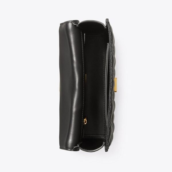 Tory Burch Fleming Small Convertible Shoulder Bag Black - Image 4