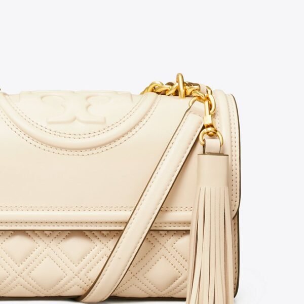Tory Burch Fleming Small Convertible Shoulder Bag New Cream - Image 3