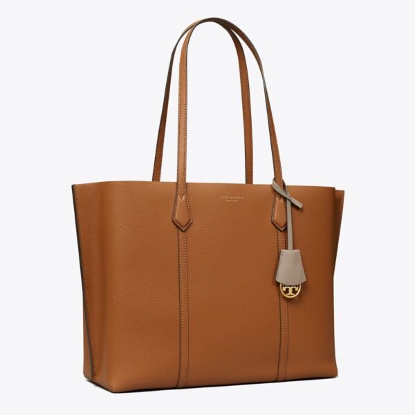 Tory Burch Perry Triple-compartment Tote Bag Light Umber - Image 2