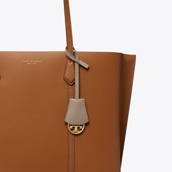 Tory Burch Perry Triple-compartment Tote Bag Light Umber - Image 3