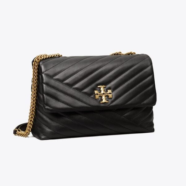 Tory Burch Kira Chevron-Quilted Convertible Shoulder Bag Black - Image 2