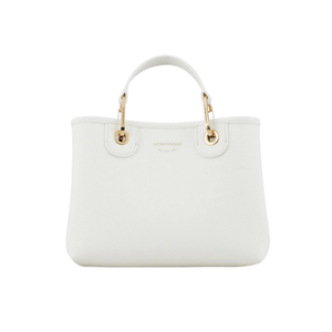 Small MyEA shopper bag with deer print White Logo