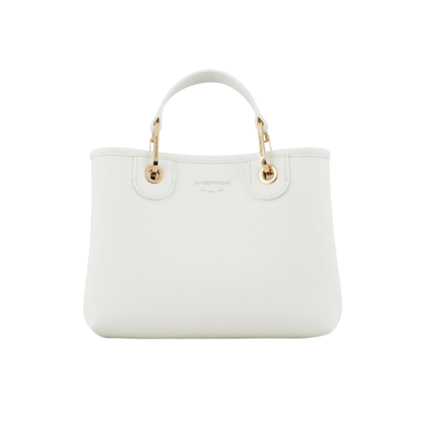 Small MyEA shopper bag with deer print White Logo