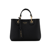 Small MyEA shopper bag with deer print Deep Black