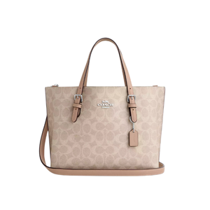 Coach Mollie Tote Bag 25 In Signature Canvas Sand Taupe