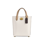 Coach WILLOW TOTE 16 Leather Chalk