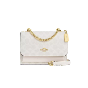 Coach Mini Klare Crossbody Bag In Signature Canvas White Chalk