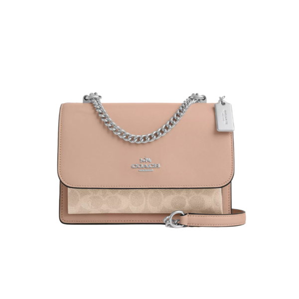 Coach Klare Crossbody Bag In Signature Canvas Sand Taube