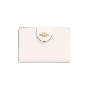 Coach Medium Corner Zip Wallet Gold/Chalk